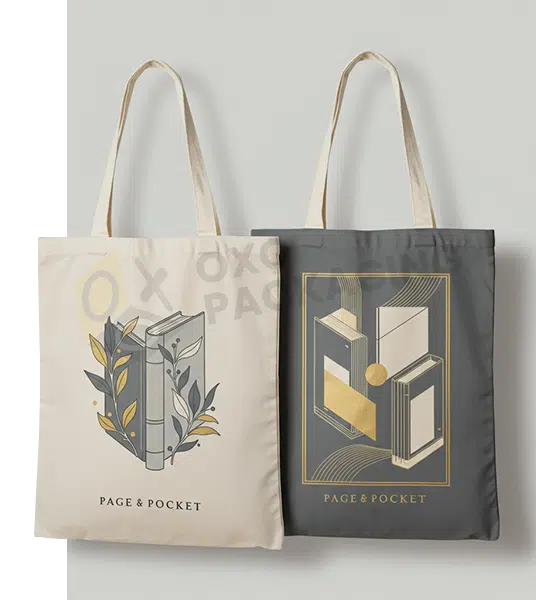 printed canvas tote bags